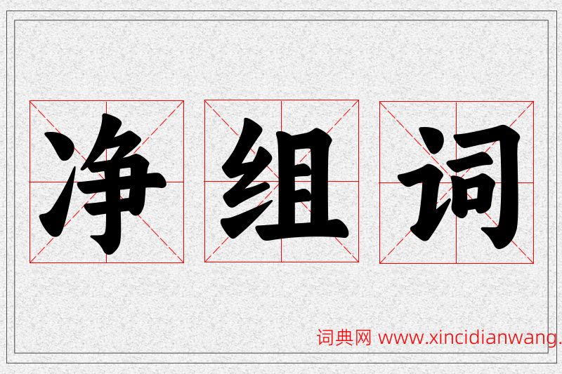 净字的组词