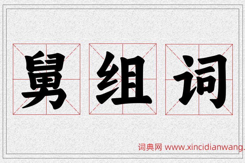 舅字的组词