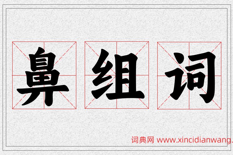 鼻字的组词