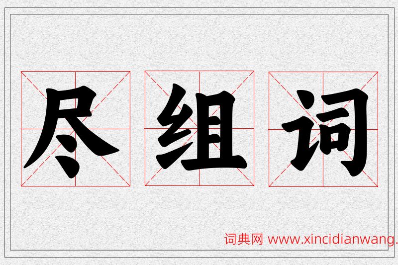尽字的组词