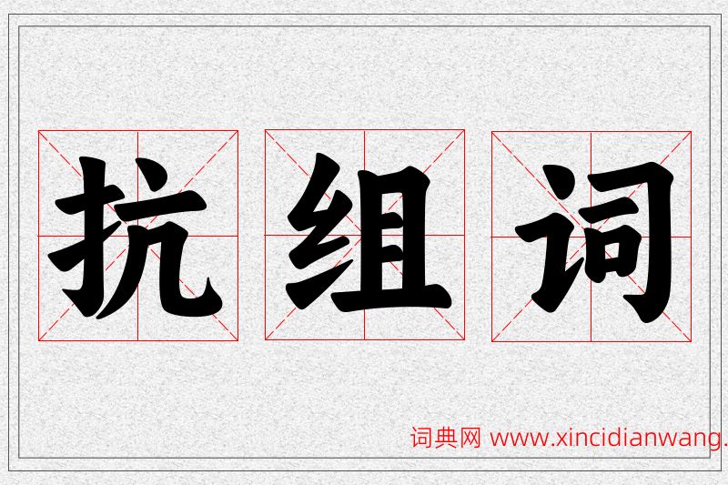 抗字的组词