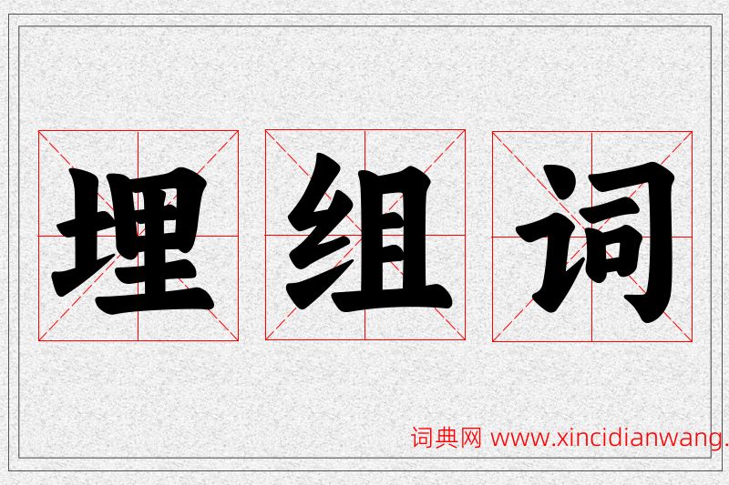 埋字的组词