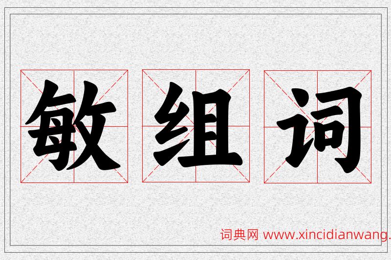 敏字的组词