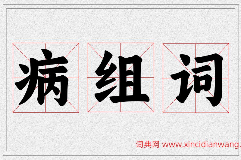 病字的组词