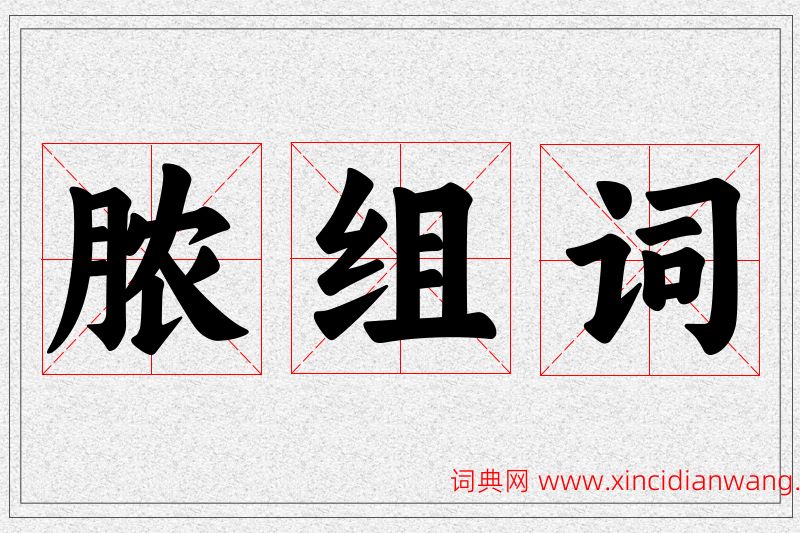 脓字的组词