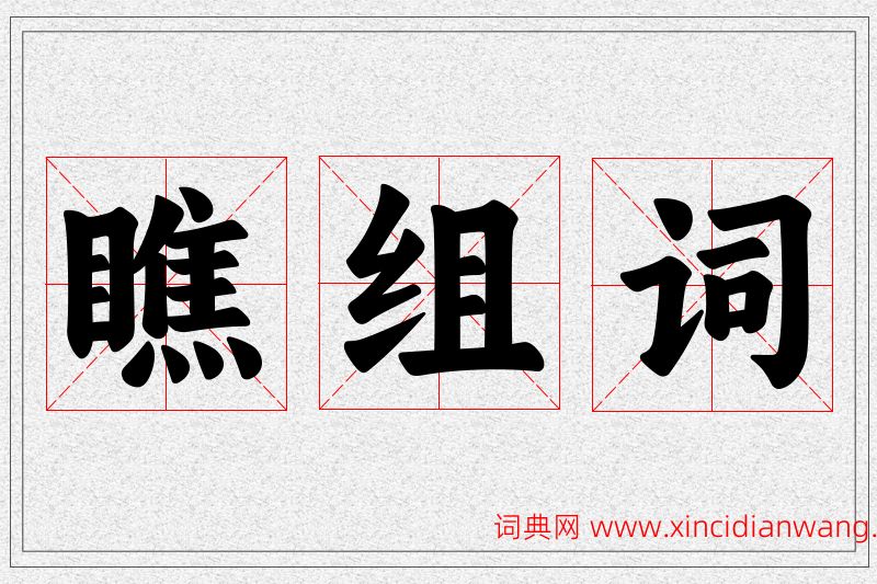 瞧字的组词