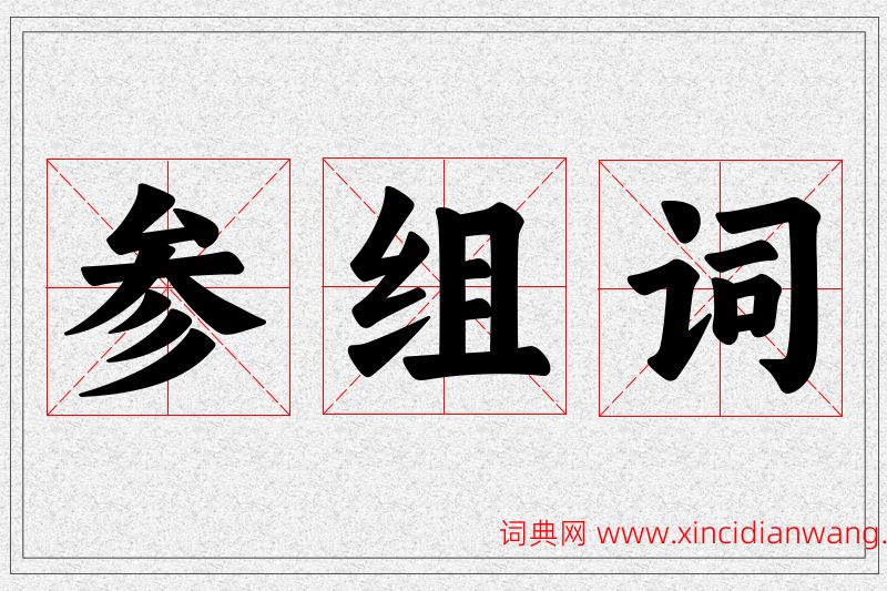 参字的组词