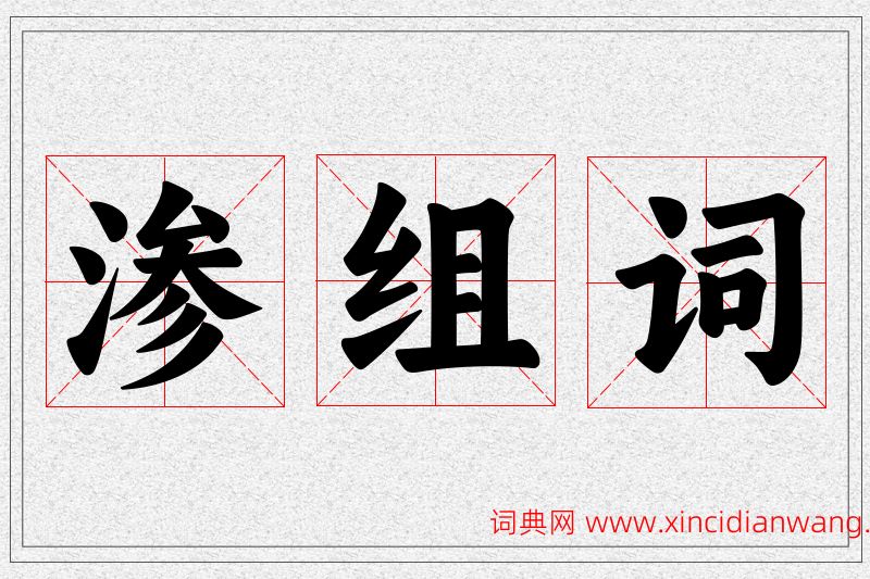 渗字的组词