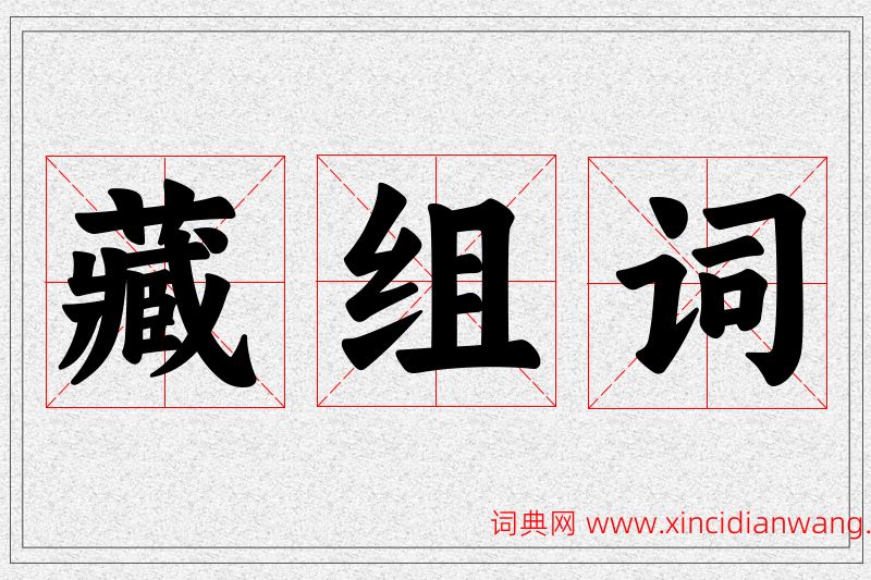 藏字的组词
