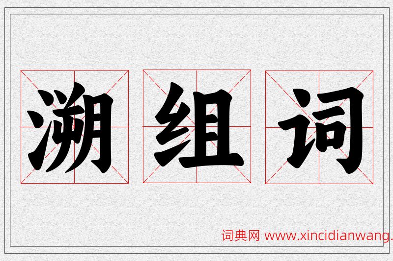 溯字的组词