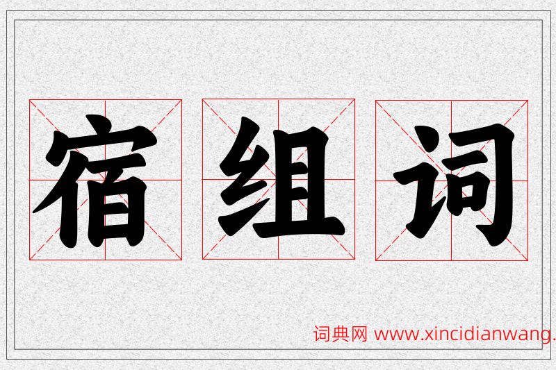宿字的组词