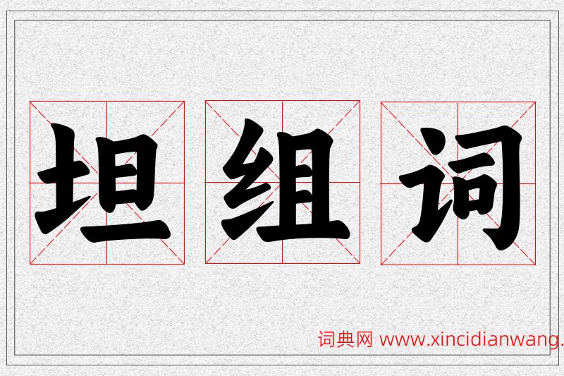 坦字的组词