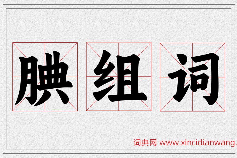 腆字的组词