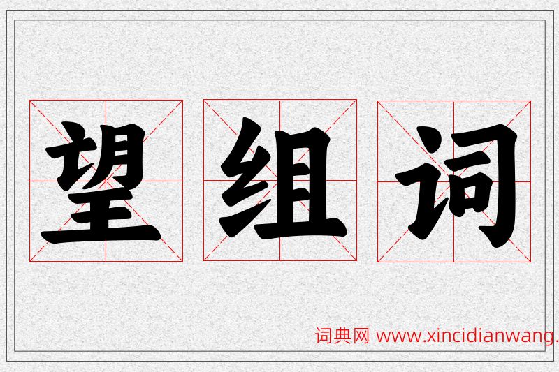 望字的组词