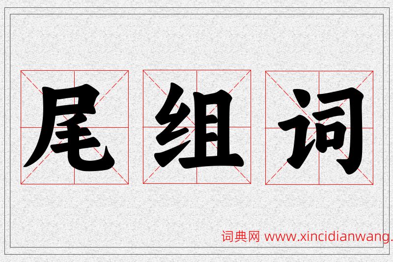 尾字的组词