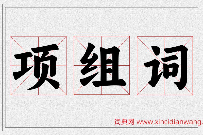 项字的组词
