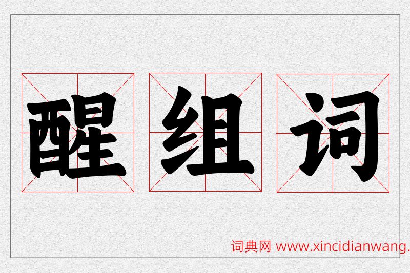 醒字的组词
