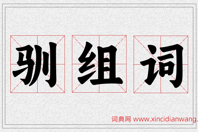 驯字的组词