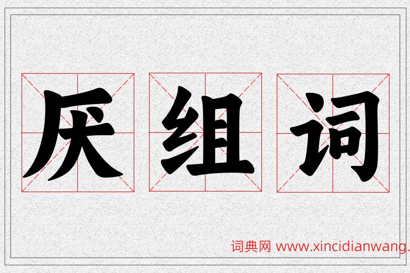 厌字的组词