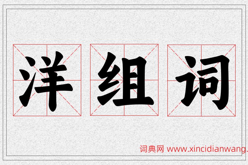 洋字的组词