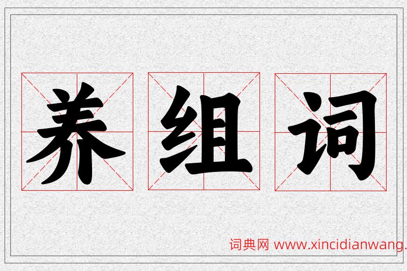 养字的组词