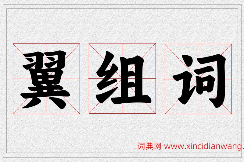 翼字的组词