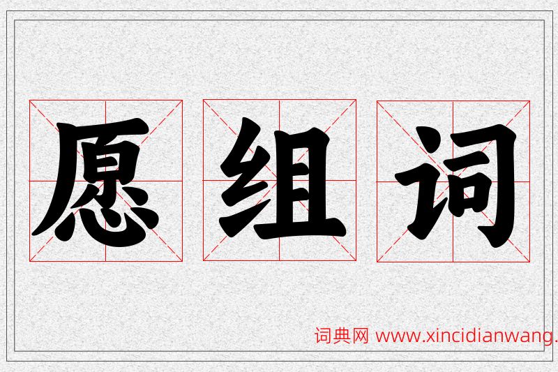 愿字的组词