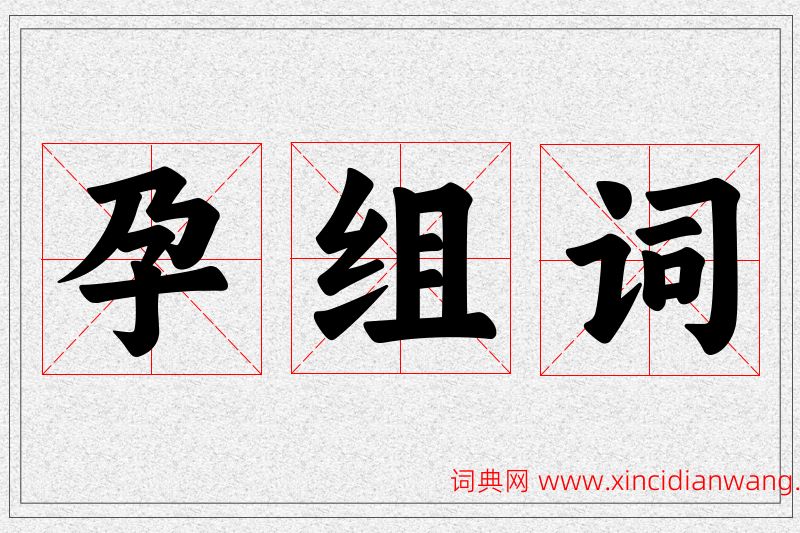 孕字的组词