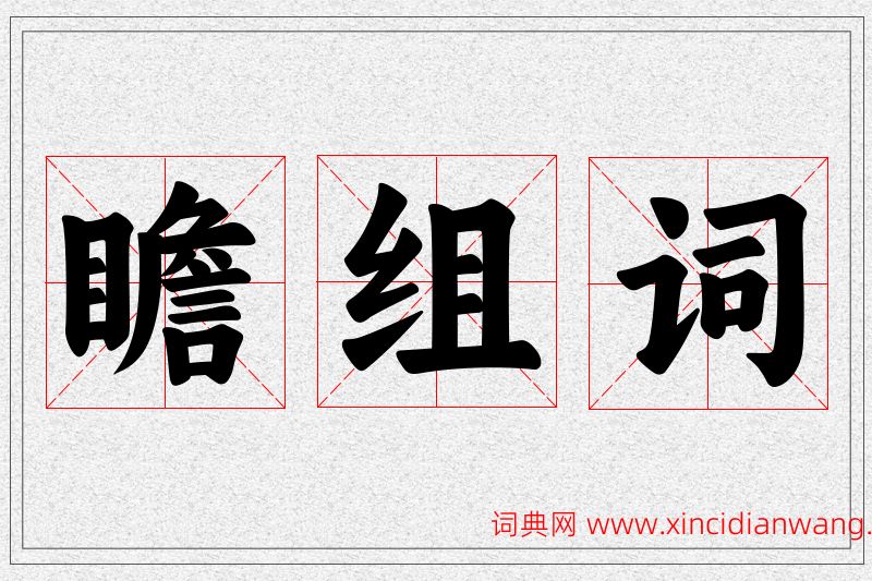 瞻字的组词