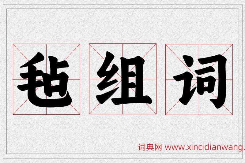毡字的组词