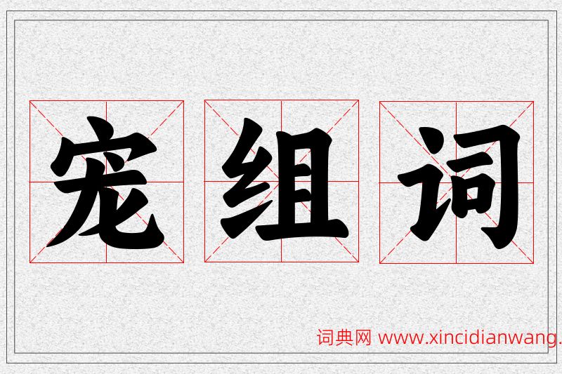 宠字的组词