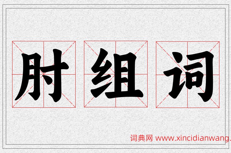 肘字的组词
