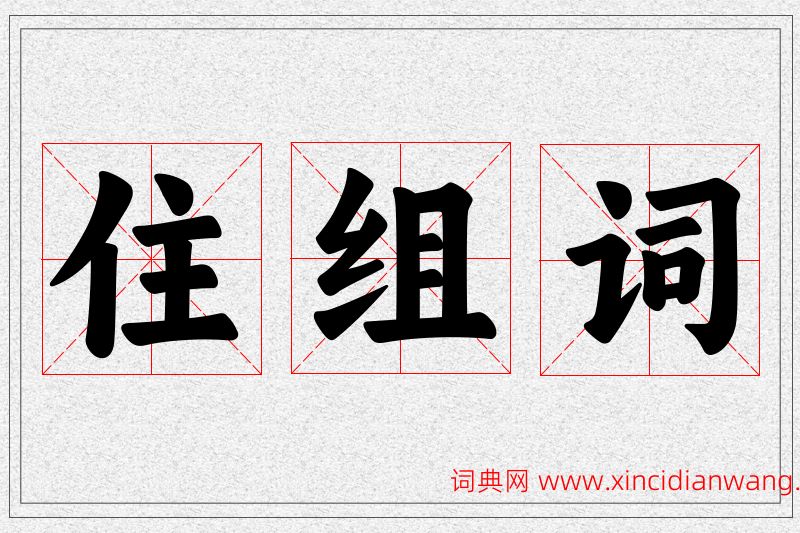 住字的组词