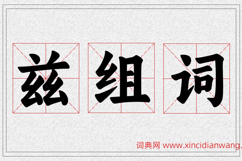 兹字的组词