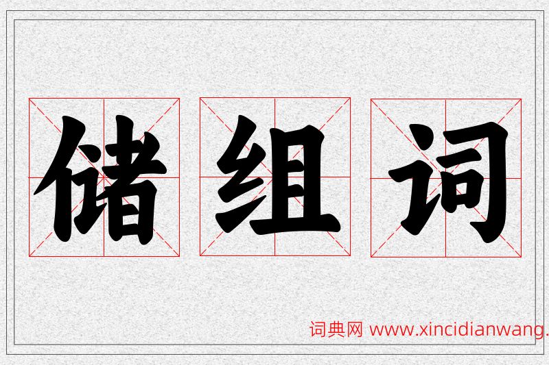 储字的组词