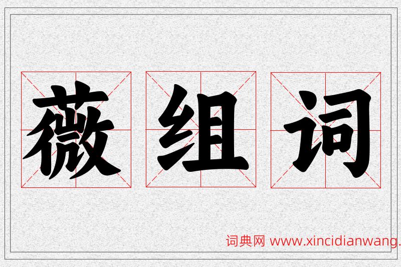 薇字的组词