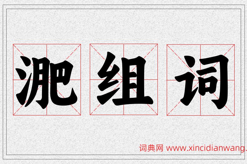 淝字的组词