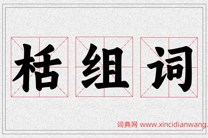 栝字的组词
