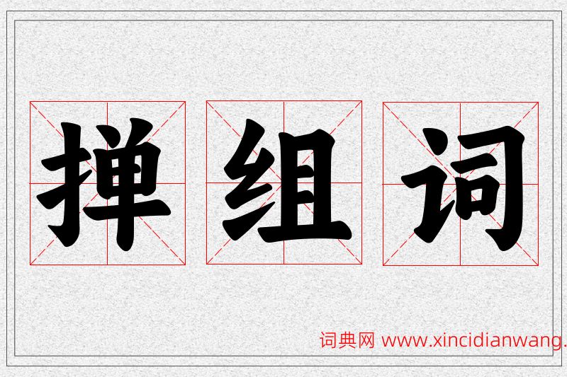掸字的组词