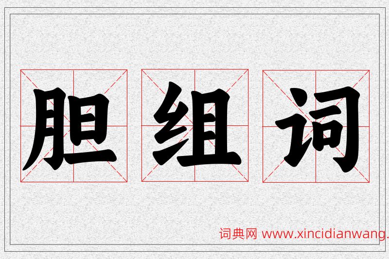 胆字的组词