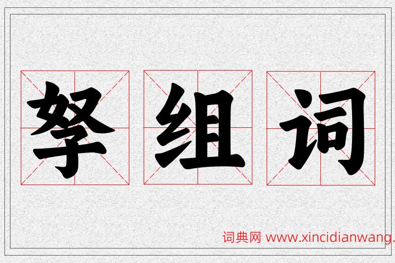 孥字的组词