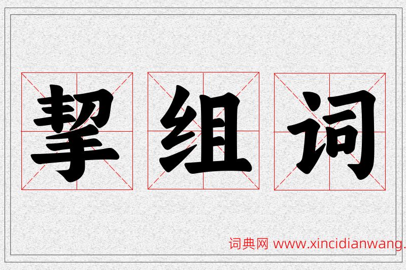 挈字的组词