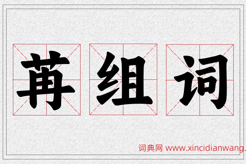 苒字的组词
