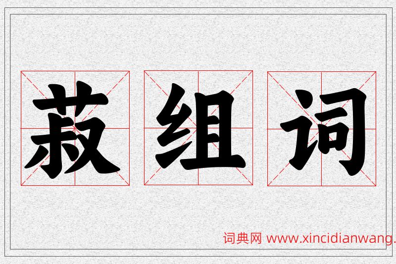 菽字的组词