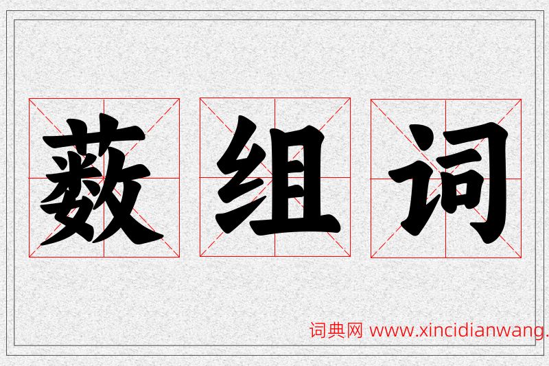 薮字的组词