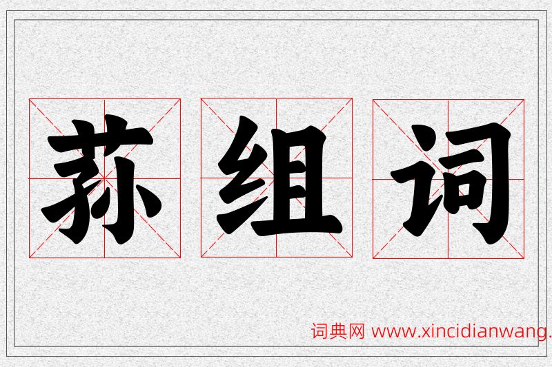 荪字的组词
