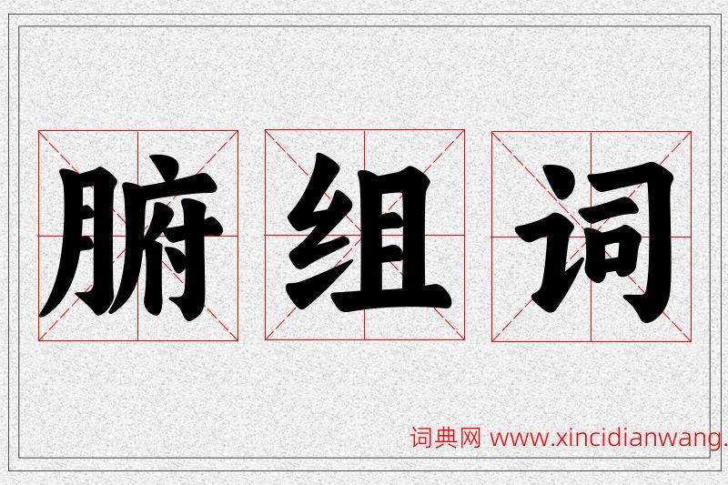 腑字的组词